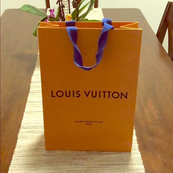 authentic louis Vuitton shopping bag
